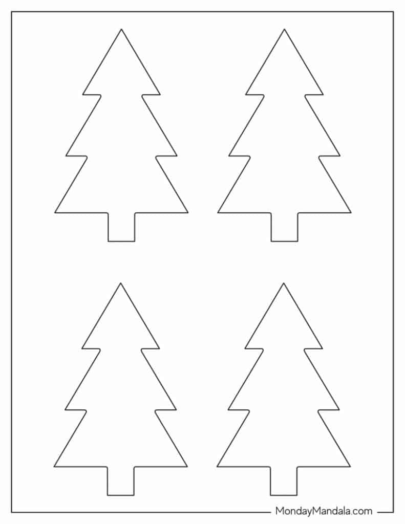 60 christmas tree templates (free pdf printables)